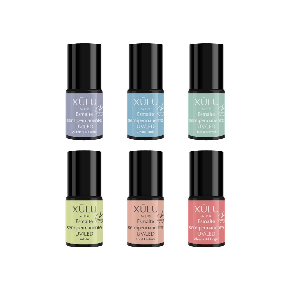 XÚLU PACK X 6 ESMALTES UV PASTEL POP | Vista 3